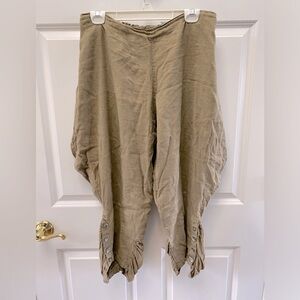 Linen jodhpur pants
